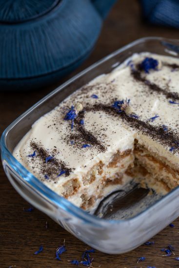 Earl Grey Tiramisu Tearamisu Electric Blue Food