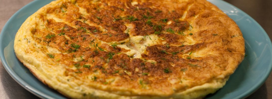 salmon dill omelette
