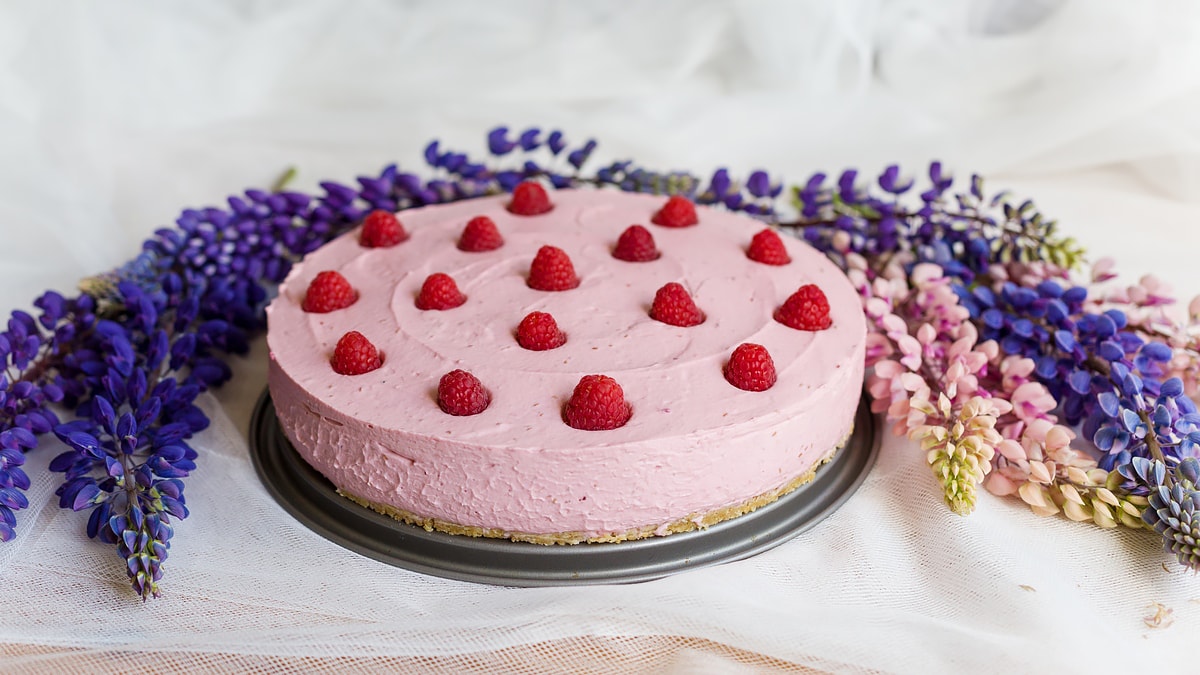 Raspberry nobake cheesecake  Electric Blue Food