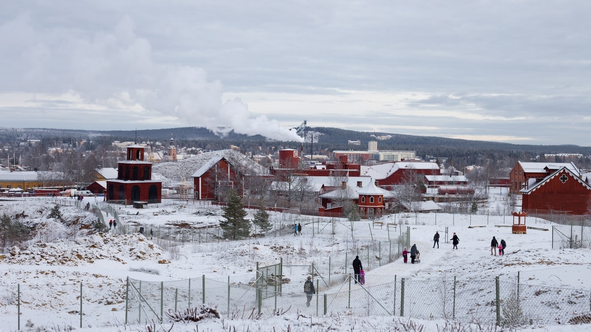 Swedish Christmas Market at the Falun Copper Mine, a World Heritage Site.
