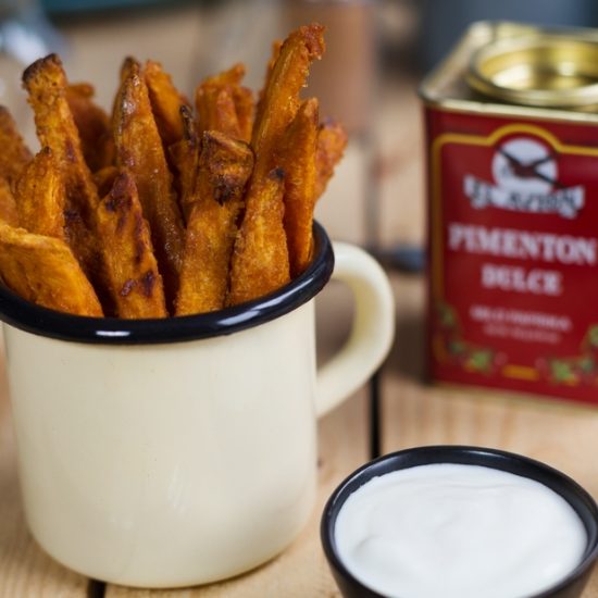 Baked sweet potato fries, crispy and healthy