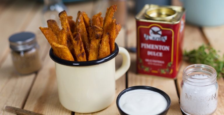 Baked sweet potato fries, crispy and healthy