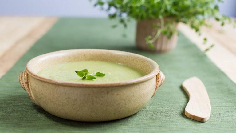 Green pea and ricotta soup recipe