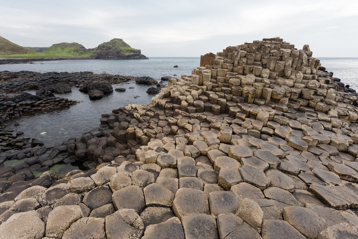 Visiting the Giant's Causeway one autumn morning.