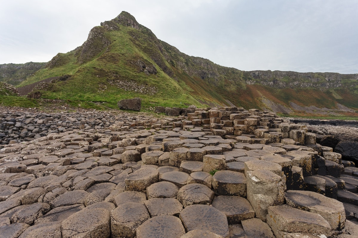 Visiting the Giant's Causeway one autumn morning.