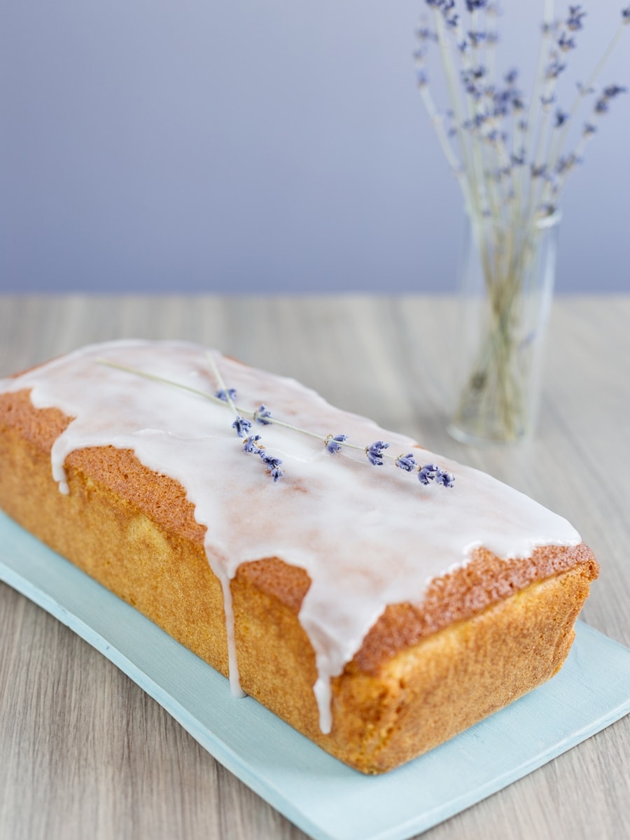 Lemon Lavender Cake Loaf. An easy recipe for a loaf cake that tastes like summer.