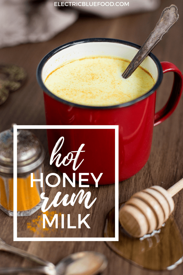 Hot honey rum latte with turmeric powder. The perfect remedy for the autumn blues.