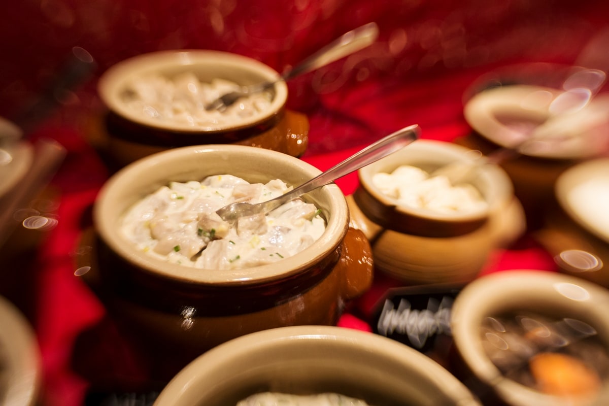 swedish christmas food: herring