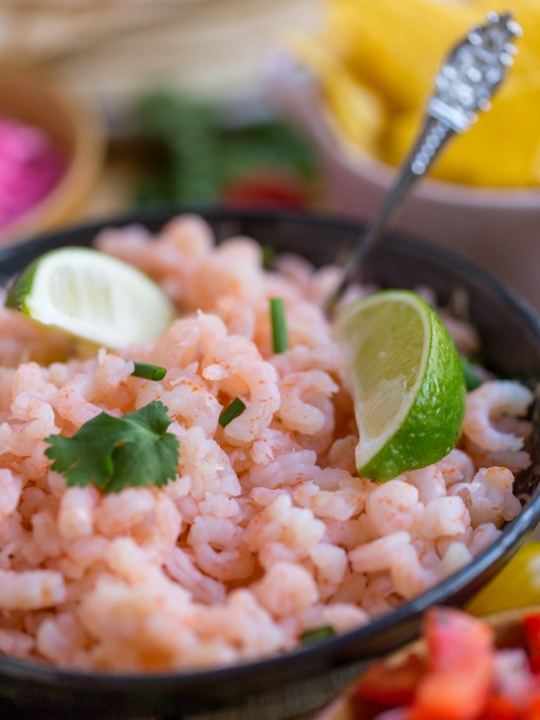 Coconut lime shrimp tacos