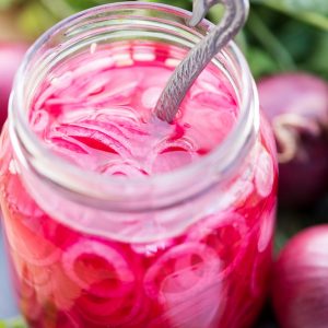 pickled red onion