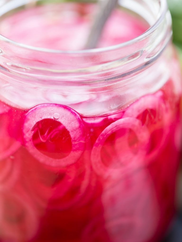 Swedish Pickled Red Onion (picklad Rödlök) • Electric Blue Food 