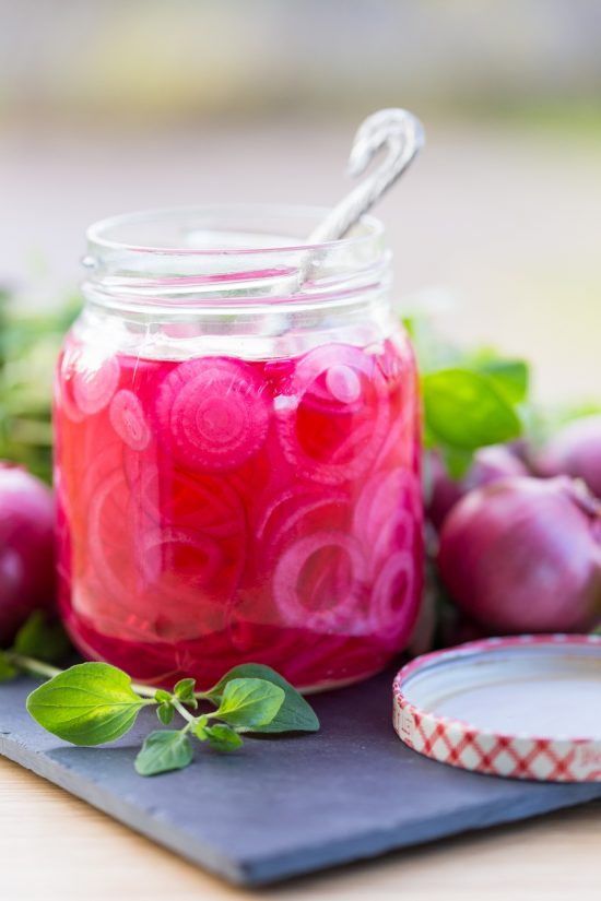 Swedish Pickled Red Onion (picklad Rödlök) • Electric Blue Food 