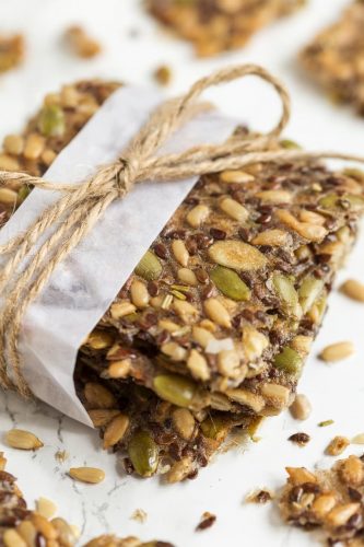 Multi seed crackers with rosemary and salt • Electric Blue Food ...