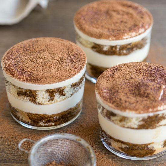 Tiramisu in a glass • Electric Blue Food - Kitchen stories from abroad