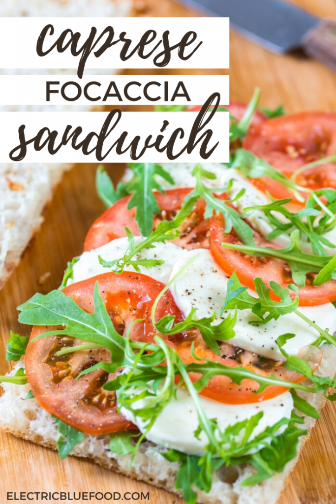 Caprese focaccia sandwich is a delicious tomato mozzarella sandwich made on focaccia bread. Could this be the finest Italian sandwich? Fresh, flavourful, vegetarian and Italian, what's not to love about this caprese sandwich?