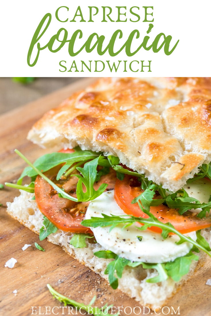Caprese focaccia sandwich is a delicious tomato mozzarella sandwich made on focaccia bread. Could this be the finest Italian sandwich? Fresh, flavourful, vegetarian and Italian, what's not to love about this caprese sandwich?
