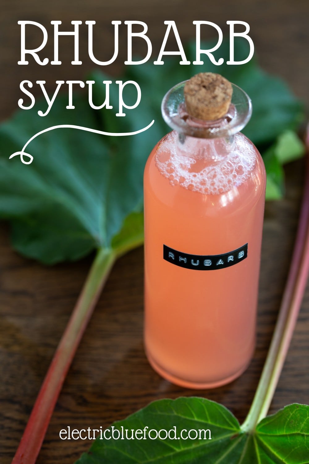 Simple rhubarb syrup recipe to use on dessert or as a cocktail ingredient.