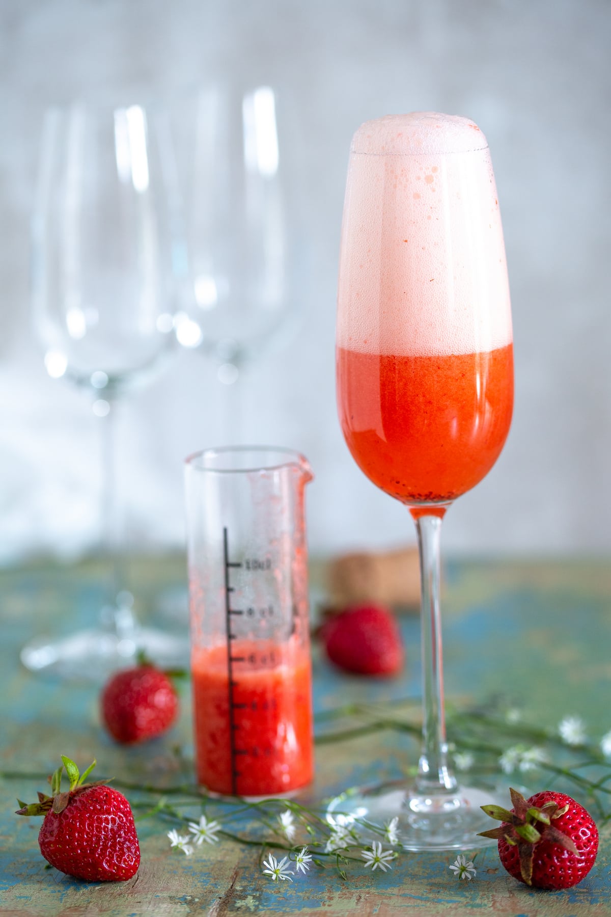 Showing the foam that gets formed.