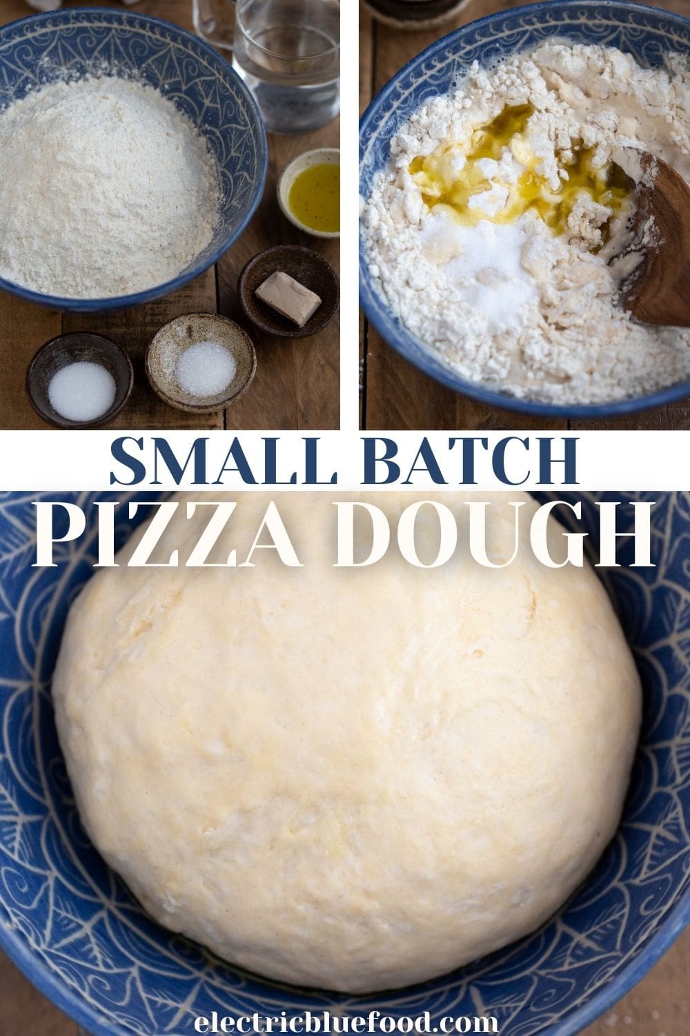 A small batch pizza dough recipe for one pizza. Make less, eat less. But from scratch.