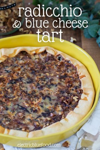 A homemade quiche with Italian chickory and blue cheese. Make this radicchio tart as a starter or main, you'll love its complex flavour.