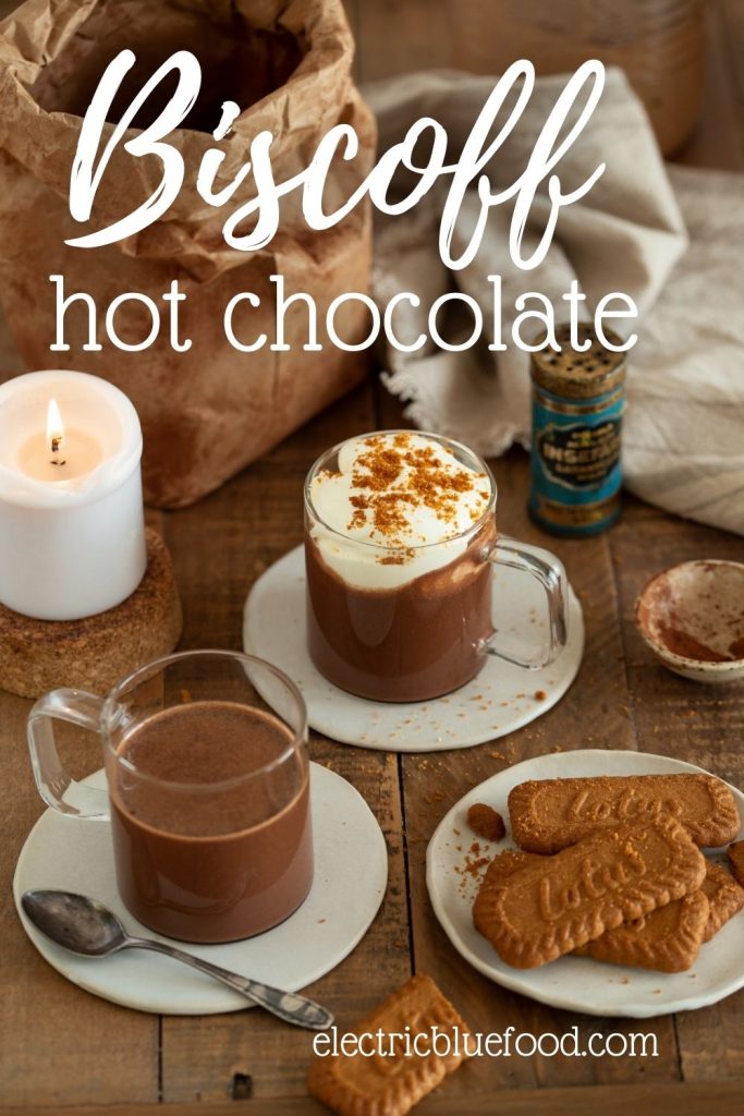 Lotus Biscoff hot chocolate is a hot cocoa powered with melted Biscoff biscuits. This hot drink is thick and sweet and spiced and it's like Biscoff cookies in a liquid and warm form.