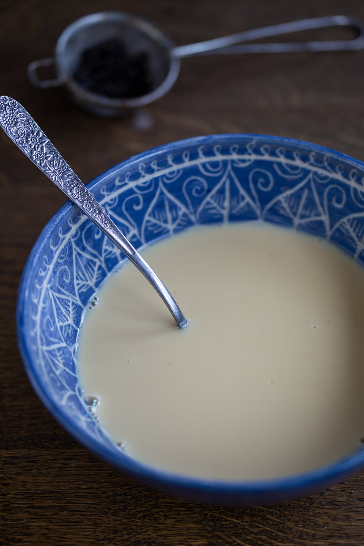 The mixture ready to be divided into portions.