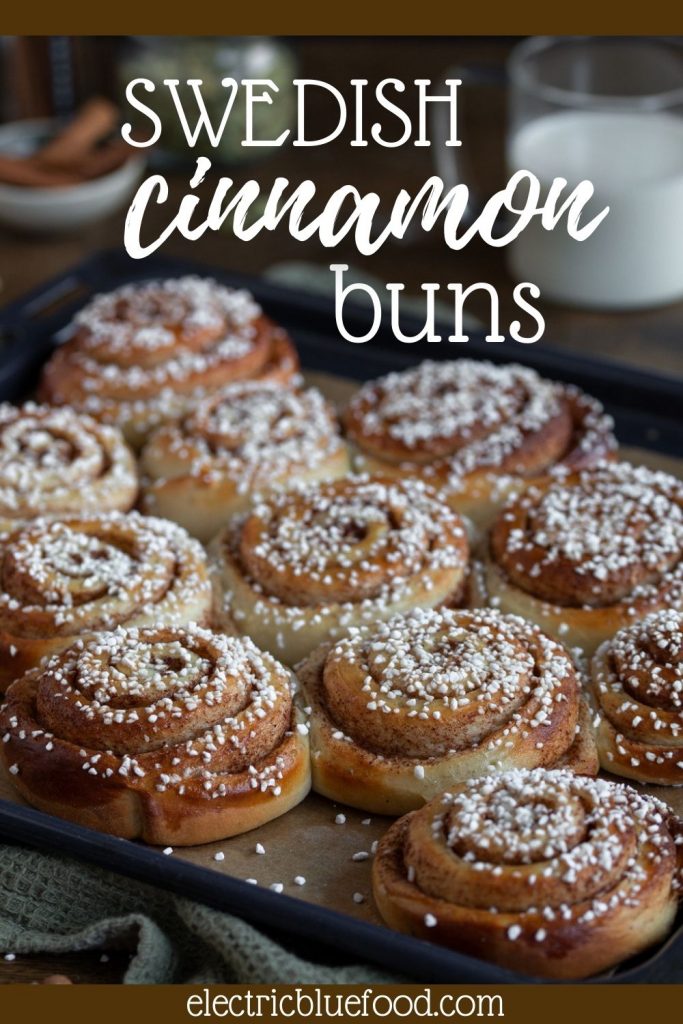 How to make Kanelbullar Swedish cinnamon buns. The best cinnamon roll recipe from Sweden, with cinnamon, cardamom and pearl sugar topping.