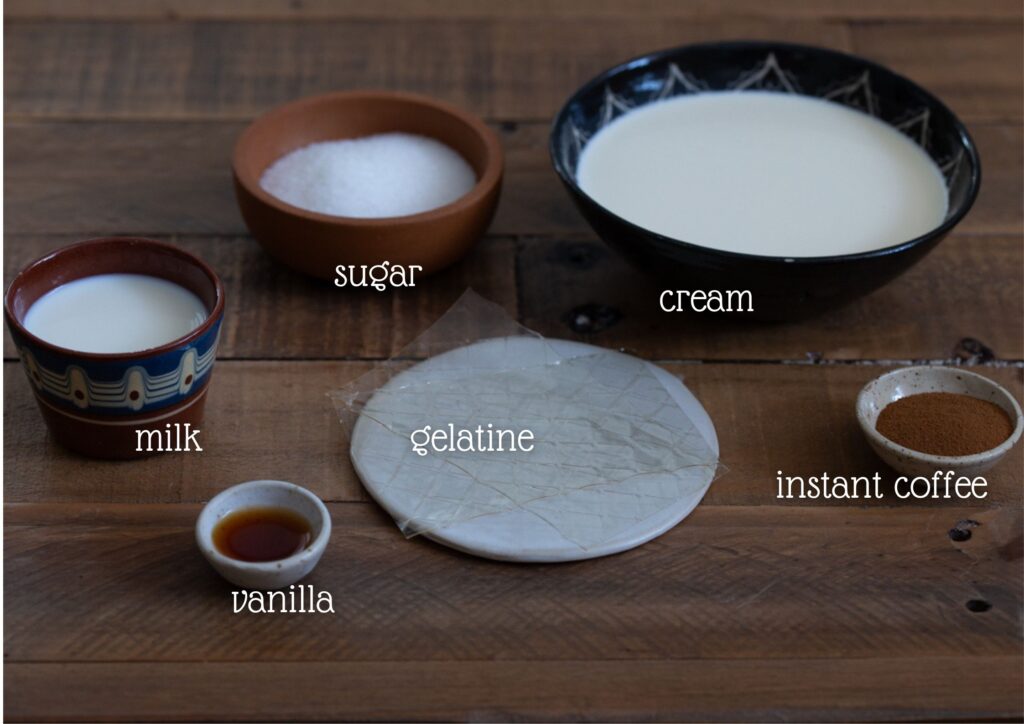 The ingredients needed in this recipe, all divided in separate bowls.