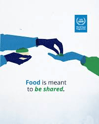 wpo donation banner with the text "food is meant to be shared".