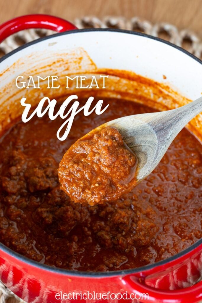 Game meat ragu pin.
