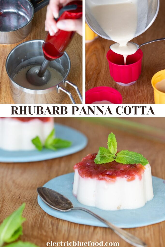 Rhubarb panna cotta pin.