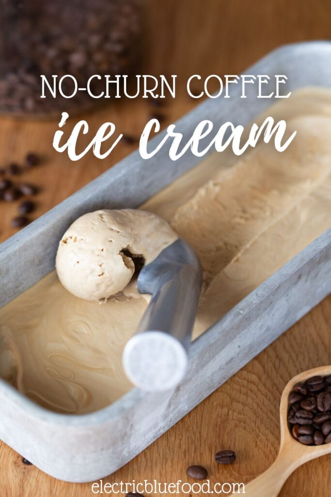 No-churn coffee ice cream pin.