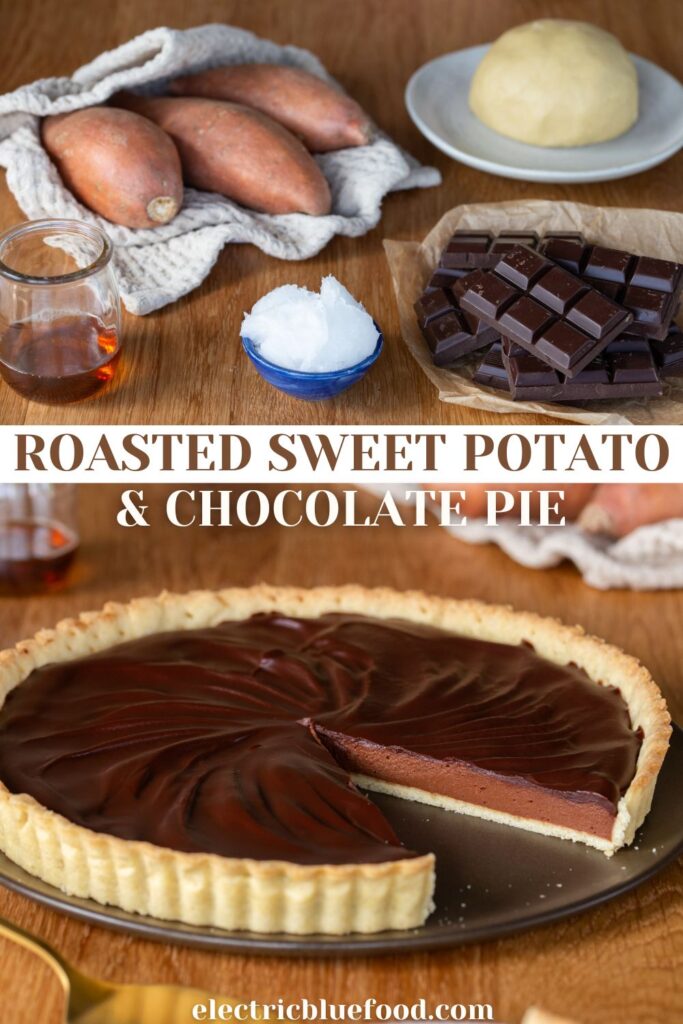 Chocolate sweet potato pie pin.
