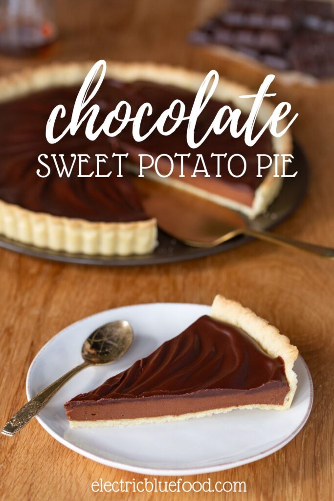 Chocolate sweet potato pie pin.