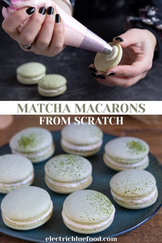 Matcha macarons pin.