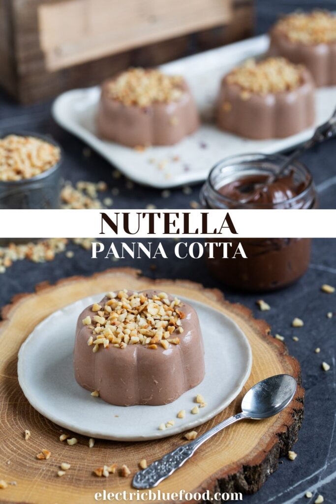 Nutella panna cotta pin.