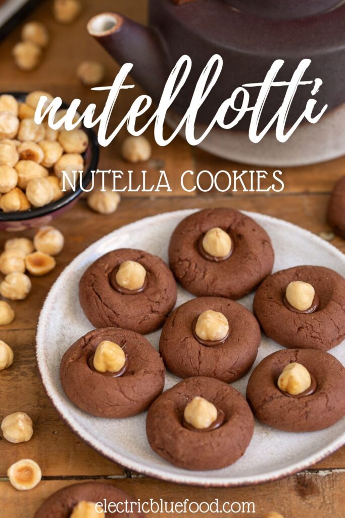 Nutella thumbprint cookies "nutellotti" pin.